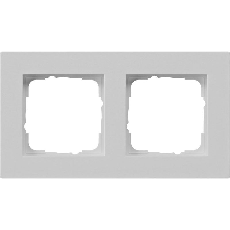 Gira - Abdeckrahmen 2-f. 0212375 flach, grau