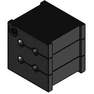 Icotek - Kabeleinsteckstutzen Kabeldurchführungstülle KT 4/3 gr grau, 4x3-3mm − 10 Stück