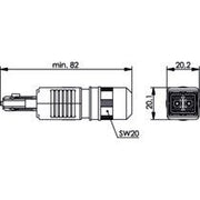 Telegärtner - LWL-Steckverbinder STX V4 2SC Steckerset 100007602 SM