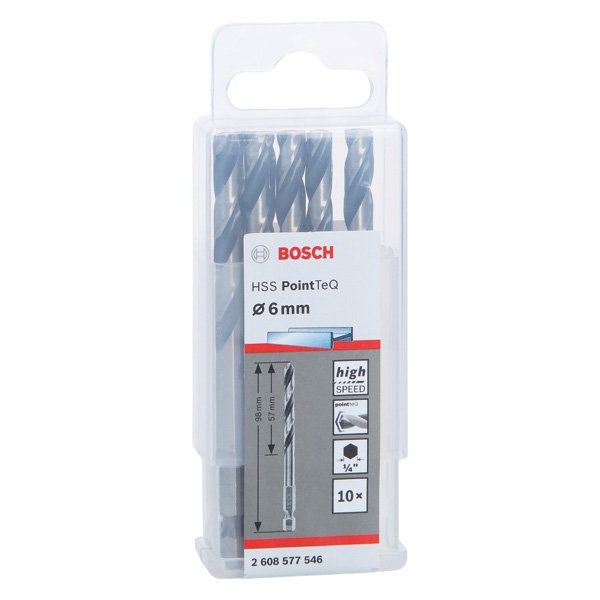 Bosch - Bohrer HSS PointTeQ 2608577546 Sechskantbohrer 6,0