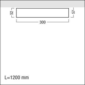 Zumtobel Group - Decken - /Wandleuchte LED - Deckenanbauleuchte MIRL A LED #42928700 3000K