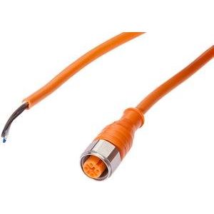 Ipf Electronic - Konfektioniertes Sensor-Aktor-Kabel Anschlussleitung, 5m, M12 VK50A165 Dose 4polig gerade