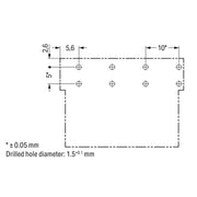 WAGO - Leiterplattensteckverbinder Stecker 770854/011000/062000 f. Leiterplatten − 50 Stück