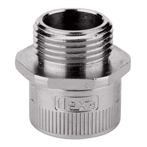 Flexa - Metall-Schutzschlauch-Verschraubung Metallverschraubung gerade LIF-M, AD14-M16 AD 14, M 16 x 1,5 − 50 Stück
