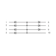 WAGO - Zubehör/Ersatzteile für Befehlsgeräte Bauteilmodul mit Diode 286-807
