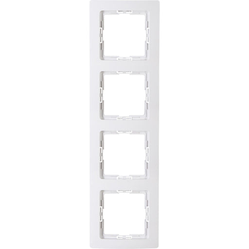 Kopp - Abdeckrahmen 4fach 308702000 aws − 5 Stück