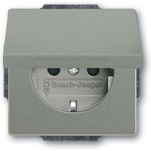 Busch-Jaeger - Steckdose SCHUKO Steckdosen-Einsatz 20 EUKBR-803 graumetallic