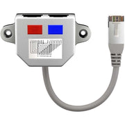 Goobay - Kommunikationstechnik-Adapter Kabel-Splitter Y-Adapter 68911 1:1 Beschaltung