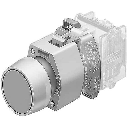 Eao - Frontelement für Drucktaster Leuchtdrucktasten-Vorsatz 704.029.4 Druckhaube sw/ge