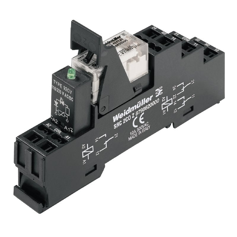 Weidmüller - Schaltrelais Relaiskoppler RCLKITZ 24VDC 1COLED 24VDC/250V,16A 1W − 10 Stück