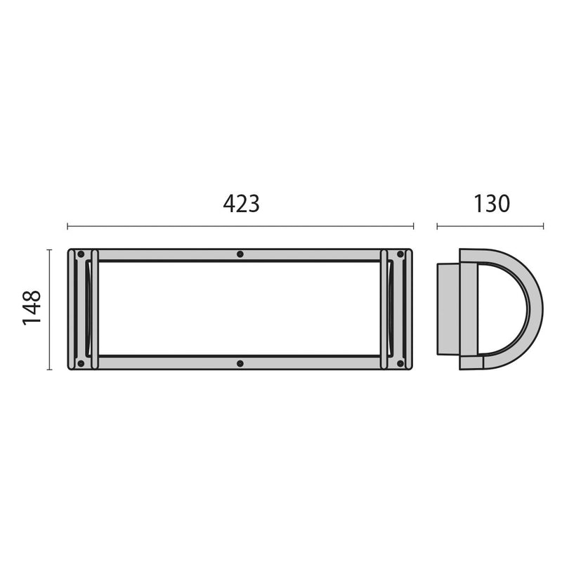 Performance in Light - Decken-/Wandleuchte Wand- und Deckenleuchte 002077 2x40W IAA A60