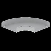 Unex - Bogen für Kabelrinne Flachbogen 90° grau 66430-48 100x400 U48X RAL7038