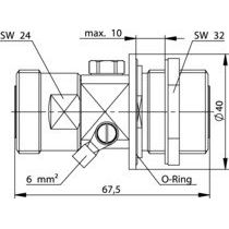 Telegärtner - Überspannungsableiter für Informations-/MSR-Technik 7-16 ÜSS-Einbauableiter 100024580 (f-f), 50 Ohm, 90V