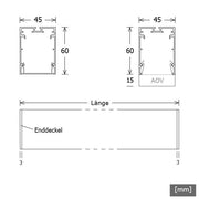 LTS Licht&Leuchten - Decken-/Wandleuchte LED-Anbauleuchte MLA045108302AOVDA.ws 830, DALI, ws