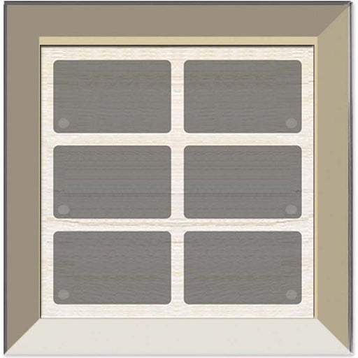 Issendorff - Bussystem-Tastsensor Glas-Tastenfeld LCN - GTS6C 6 Tasten, champagner