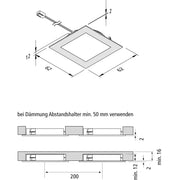 Hera - Downlight/Strahler/Flutlicht LED Einbauleuchte 5er-Set 5er Set #61060451003 nw, edelstahloptik