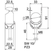 OBO Bettermann - Bügelschelle BS-H2-M-28 FT 2-28mm