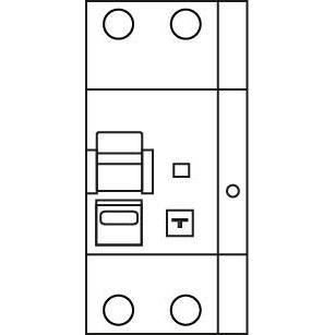 Doepke - Kombination FI-Schalter/Leitungsschutzschalter FI-/LS-Kombination DRCBO4C16/0,30/1N-B