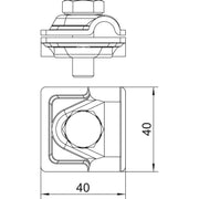 OBO Bettermann - Verbinder für Blitzschutz Vario Schnellverbinder 249 B ST FT − 100 Stück