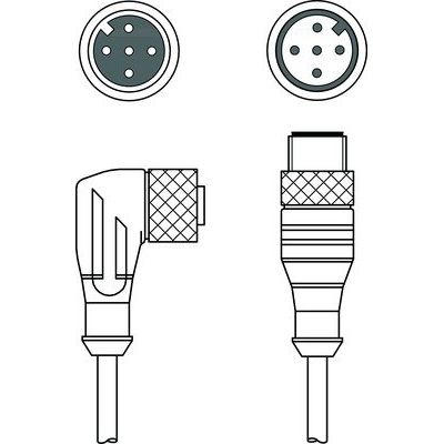 Leuze - Konfektioniertes Sensor-Aktor-Kabel Verbindungsleitung KDS U-M12-5#50133871