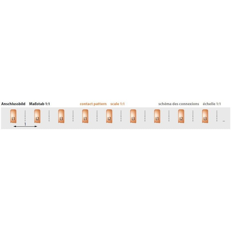 Pollmann - Phasenschiene 3 - Phasenschiene 20mm S-3L-210/10 EK SO − 20 Stück