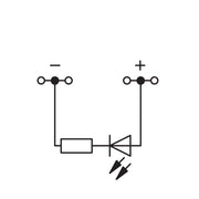 WAGO - Bauelement-Reihenklemme Bauelementklemme 279-809/281-413 Leiter,LEDrot,grau − 100 Stück
