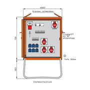 Walther Werke - Baustromverteiler Endverteiler WEV0791R1 22kVA