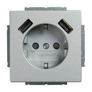 Busch-Jaeger - Steckdose SCHUKO-2x USB Steckdose 20 EUCB2USB-83