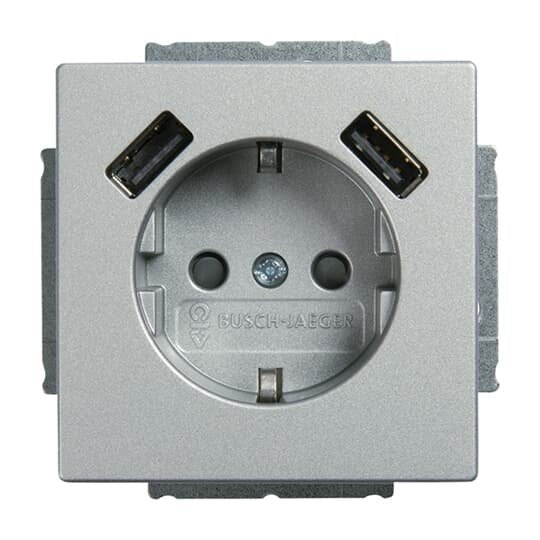 Busch-Jaeger - Steckdose SCHUKO-2x USB Steckdose 20 EUCB2USB-83