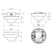BEG Brück Electronic - Bussystem-Bewegungsmelder Präsenzmelder PD4N-DALI-LINK DALI-LINK