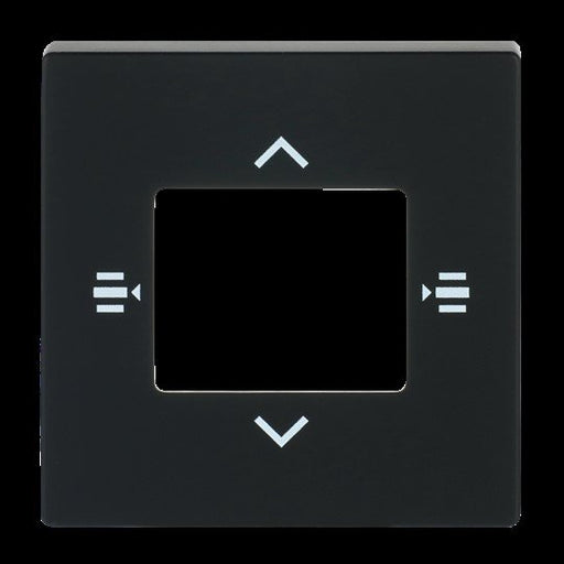 Busch-Jaeger - Einsatz/Abdeckung für Kommunikationstechnik Zentralscheibe sw/matt 6108/61-885 7-fach KNX