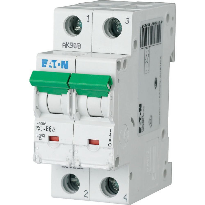 Eaton - Leitungsschutzschalter LS-Schalter m.Beschrift. PXL-D6/2 D 6A, 2p