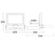Steinel - Downlight/Strahler/Flutlicht Sensor-LED-Strahler XLED ONE S 3000K WS 3000 K