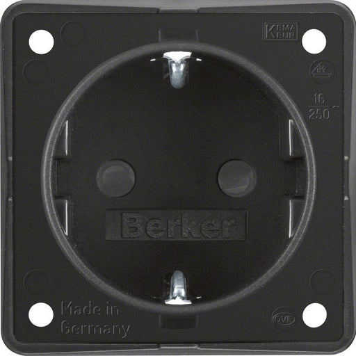 Berker - Steckdose SCHUKO-Steckdose sw/matt 947792503 Erh.Berührungsschutz