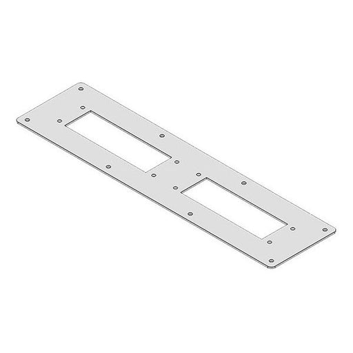 Icotek - Einführungsflansch für Kleingehäuse/Schaltschrank Kabelflanschplatte FPBG355x92-2-RAL7035