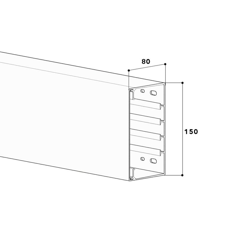 GGK - Geräteeinbaukanal Installationskanal 1491 − 2 Meter