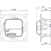 Theben - Bussystem-Schaltaktor 2/4-fach Funk-Taster PS 1 RF KNX Temperatursensor KNX