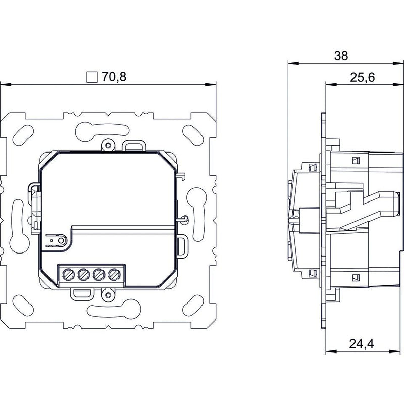 Theben - Bussystem-Schaltaktor 2/4-fach Funk-Taster PS 1 RF KNX Temperatursensor KNX