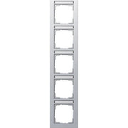 Gira - Abdeckrahmen 5f. alu 111525 senkrecht,bruchsi
