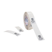 HellermannTyton - Kabelmarkierungssystem Etiketten selbstlamin. 596-01903(400) transparent/weiß − 400 Stück
