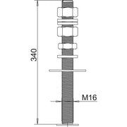OBO Bettermann - Gewindestange isFang 3B-G2 f.2 Betonstein − 3 Stück