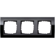 Gira - Abdeckrahmen 3fach 0213738 klar schwarz
