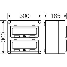 Hensel - Installationskleinverteiler Automatengehäuse Mi 1227 24TE