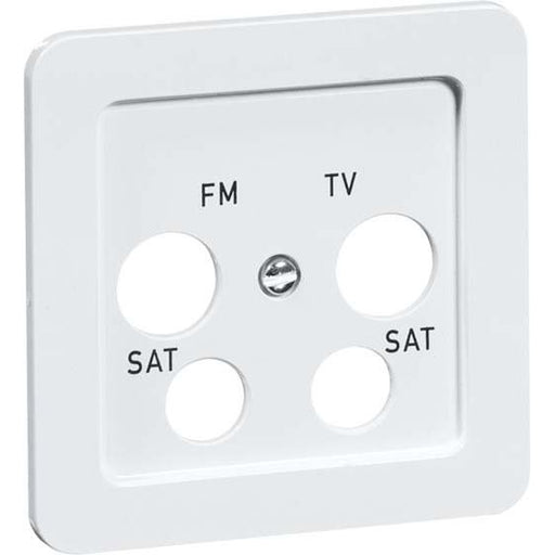 Peha - Einsatz/Abdeckung für Kommunikationstechnik Zentralplatte D 80.610 TV/4A W