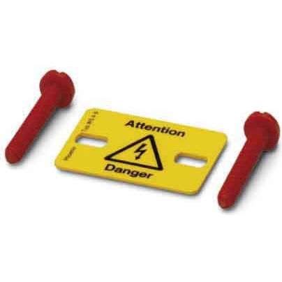 Phoenix Contact - Warn-/Hinweisschild Warnschild WS 3- 8 − 10 Stück