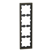 Merten - Abdeckrahmen Rahmen 4f.moccamet MEG4040-6552 D-Life Metall