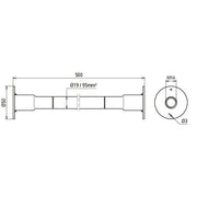DEHN - Erdungsfestpunkt Kupfer-Kabel-Erdungsbrücke DBEB7/EBS15-03-19 NYY-O