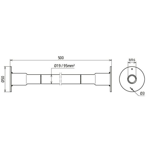 DEHN - Erdungsfestpunkt Kupfer-Kabel-Erdungsbrücke DBEB7/EBS15-03-19 NYY-O