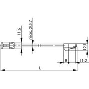 Telegärtner - Patchkabel Kupfer Patchkabel F/UTP Cat.5e 100008523 3,0m FS100 RAL7035