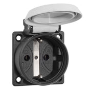 ABL - Schutzkontakt-Anbausteckdose EB-Steckdose 1561060 2K gr/gr Sk − 100 Stück